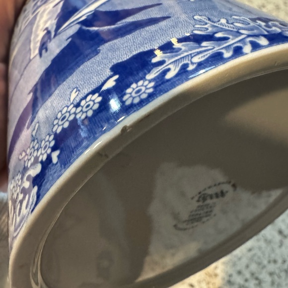 Blue and White Spode Ceramic Pitcher - Picture 5 of 5